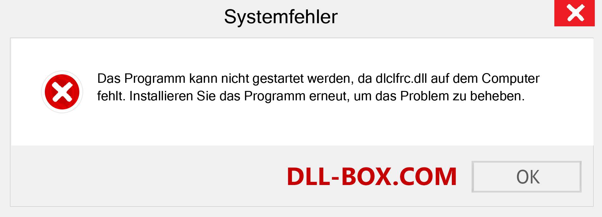 dlclfrc.dll-Datei fehlt?. Download für Windows 7, 8, 10 - Fix dlclfrc dll Missing Error unter Windows, Fotos, Bildern